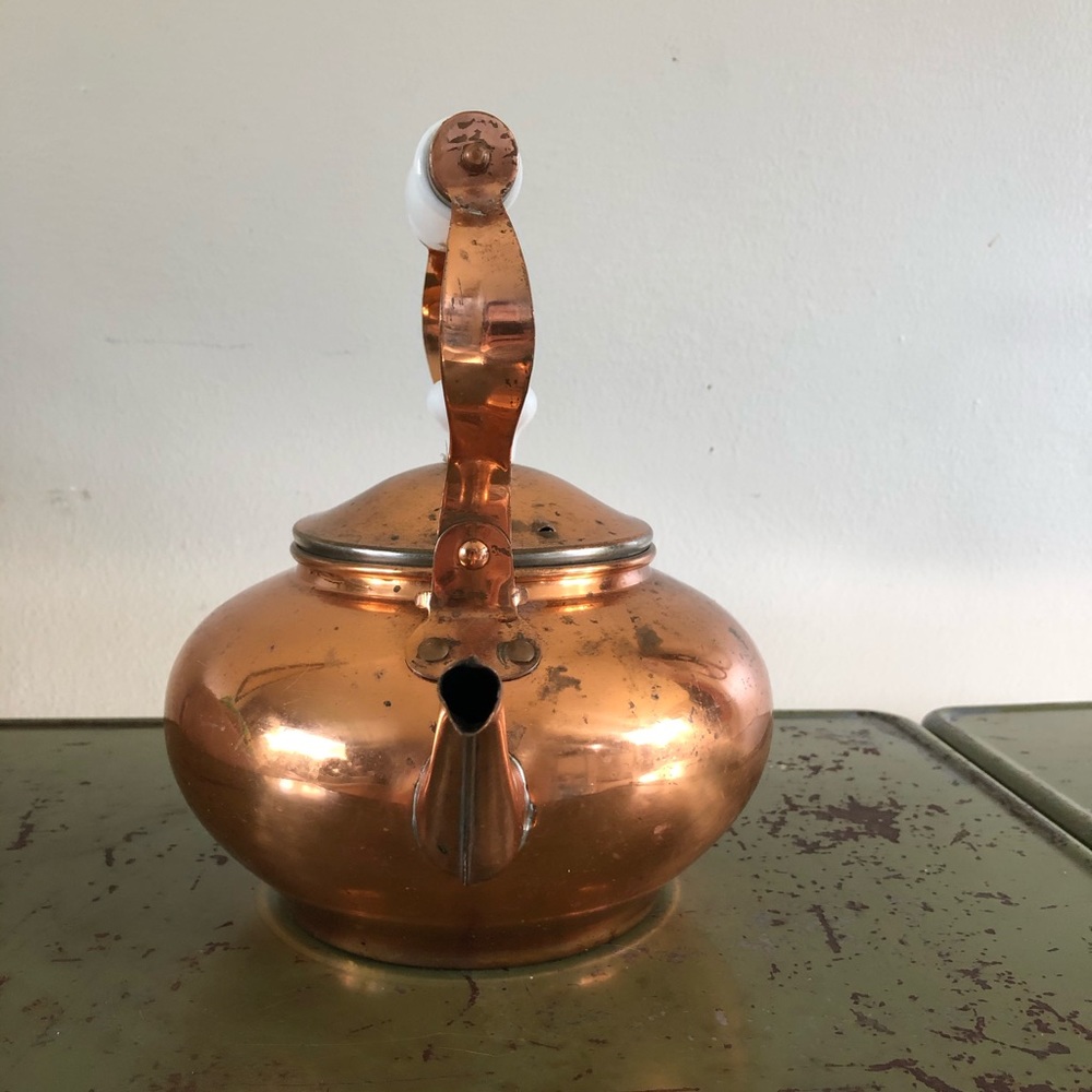 Vintage Tayee Copper Tea Kettle - Picture 2 of 7